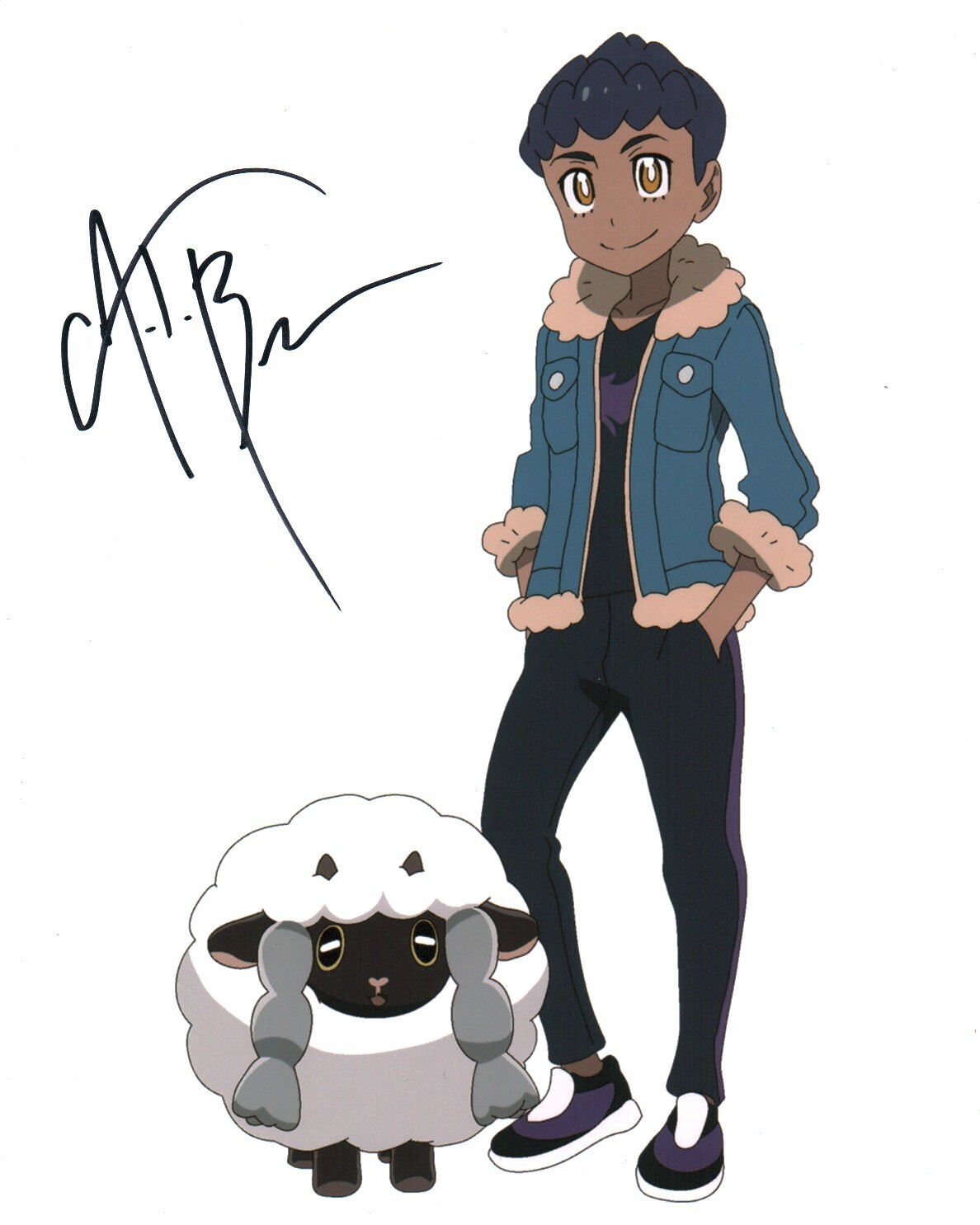 A.J. Beckles Pokémon Ultimate Journeys 8x10 Photo JSA Certified Autograph