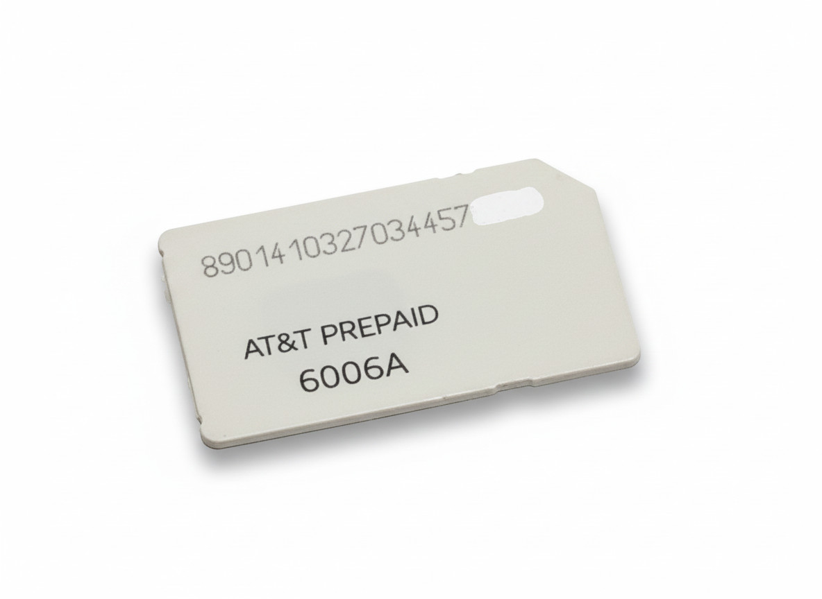 AT&T Prepaid 4G LTE GSM SIM Card Mini Standard 6006A Brand New Unactivated