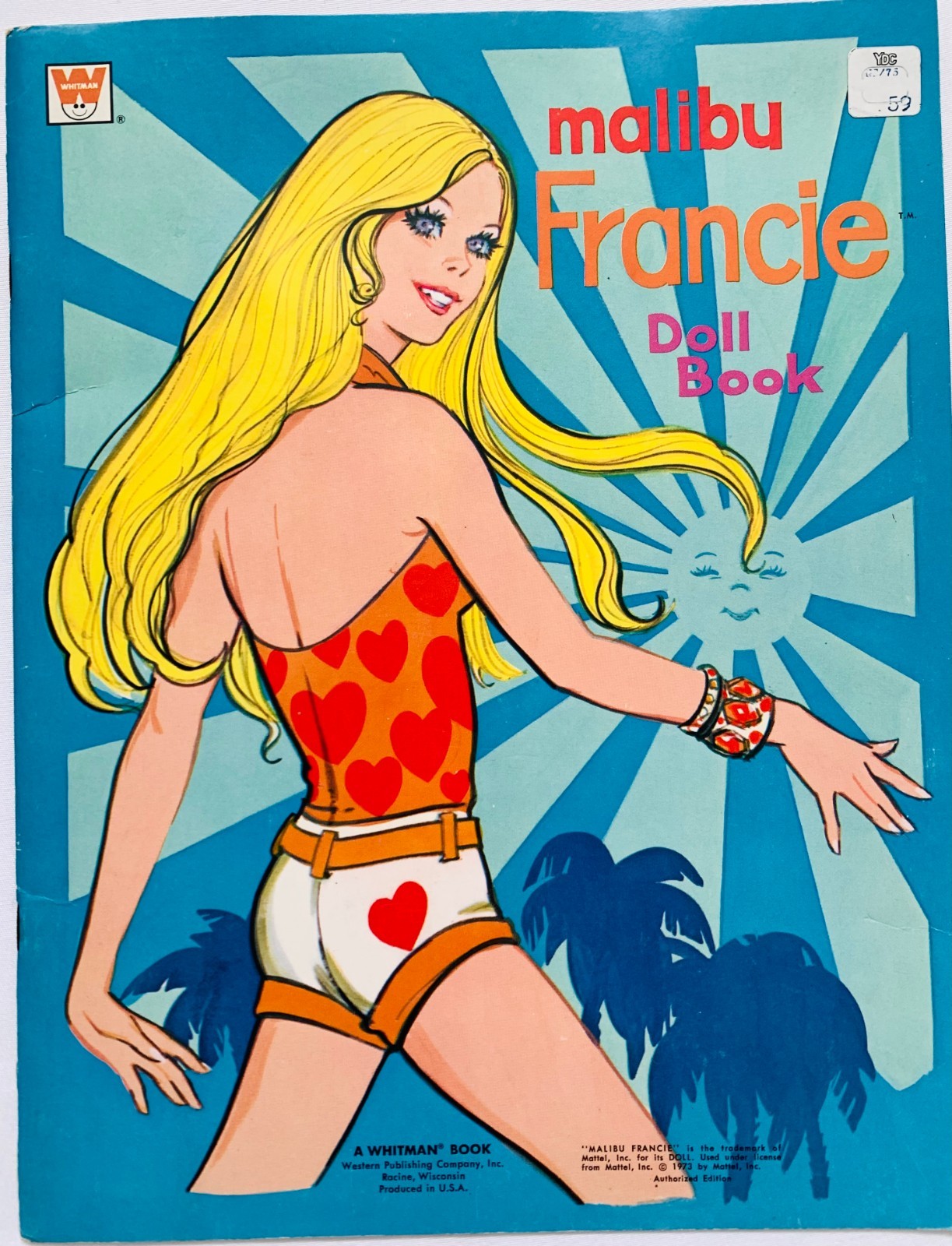 Whitman "Malibu Francie" -  1973 Paper Doll -UNCUT