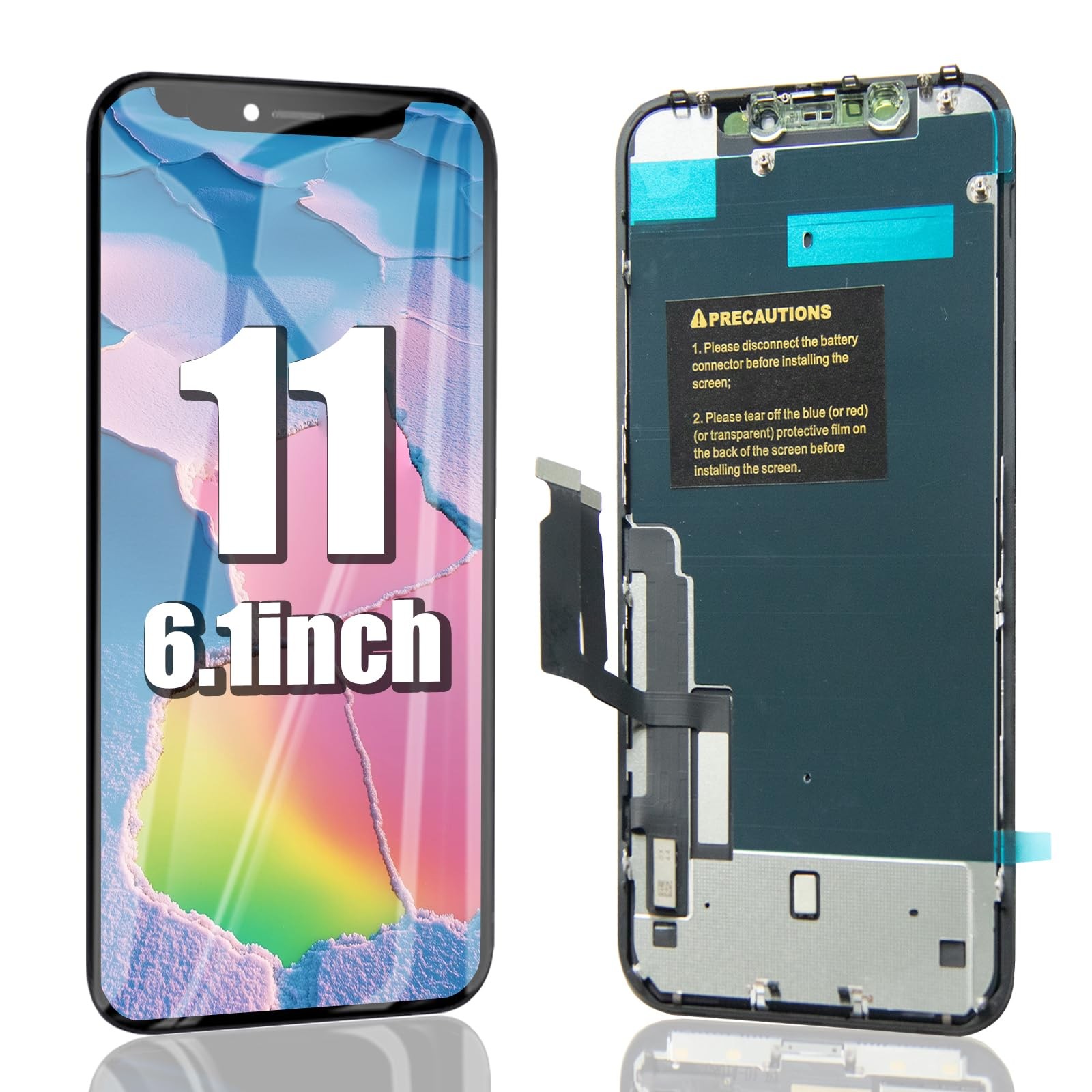 for iPhone 11 LCD Screen Replacement 6.1 Inch LCD Display 3D Touch LCD Screen...