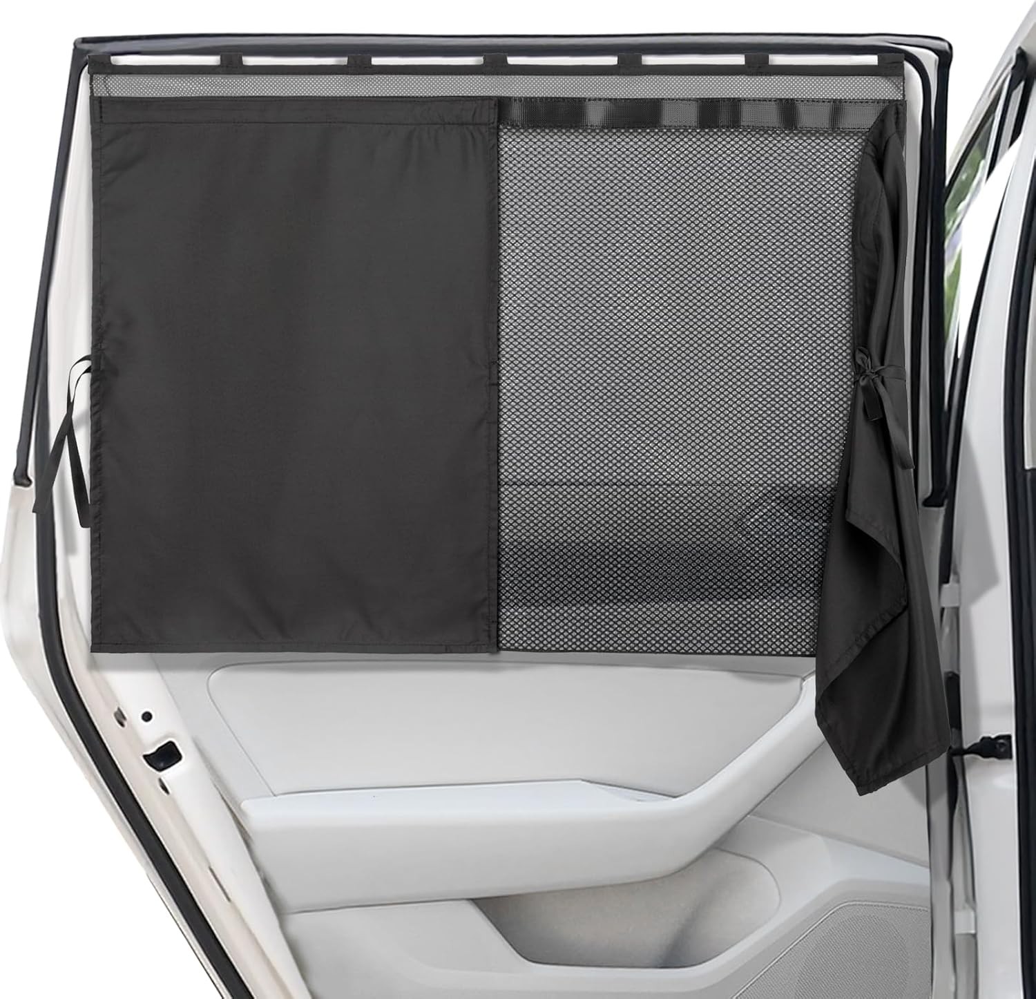 Car Window Shades, [2025 Updated] 2 Pack Car Sun Shade for Baby, Double Layer & 