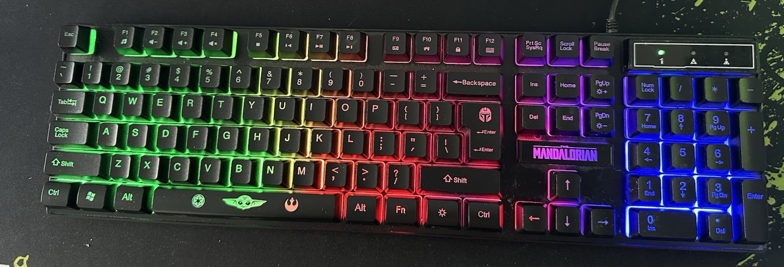 Star Wars Mandalorian RGB Gaming Keyboard Amplify SW-6000-MN USB