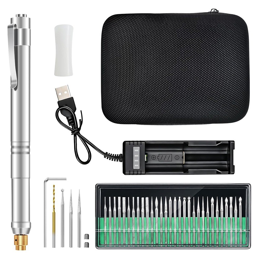 Electric Micro-Engraving Pen Set,USB Chargeable Cordless Rotary Tools,370006289