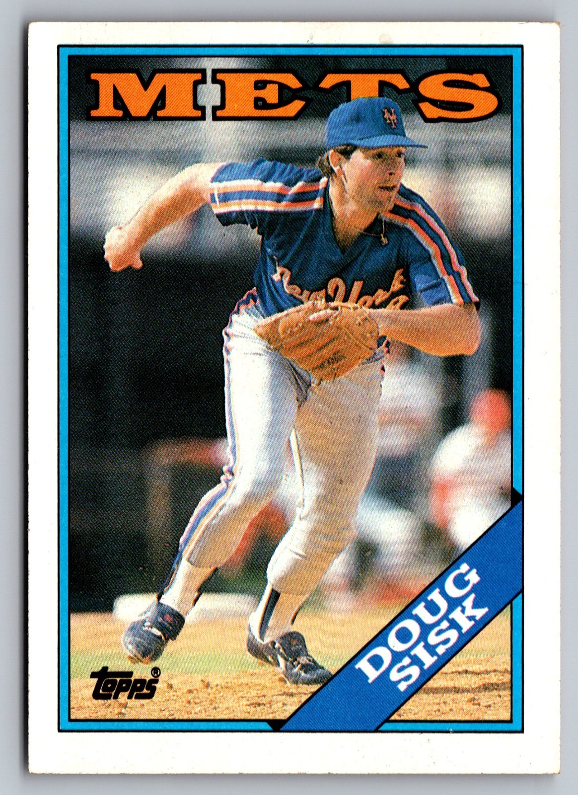 1988 Topps #763 Doug Sisk New York Mets Baseball Card