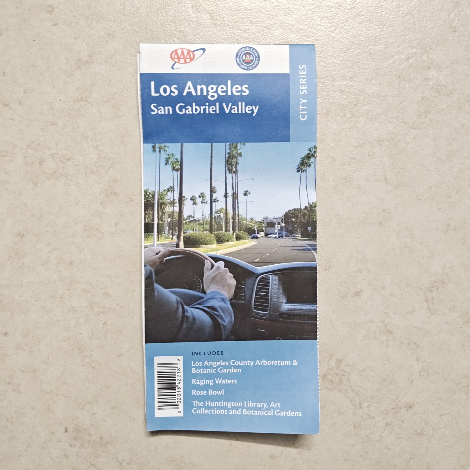 AAA Road Map - Los Angeles San Gabriel Valley - City Series - 2018 #2724