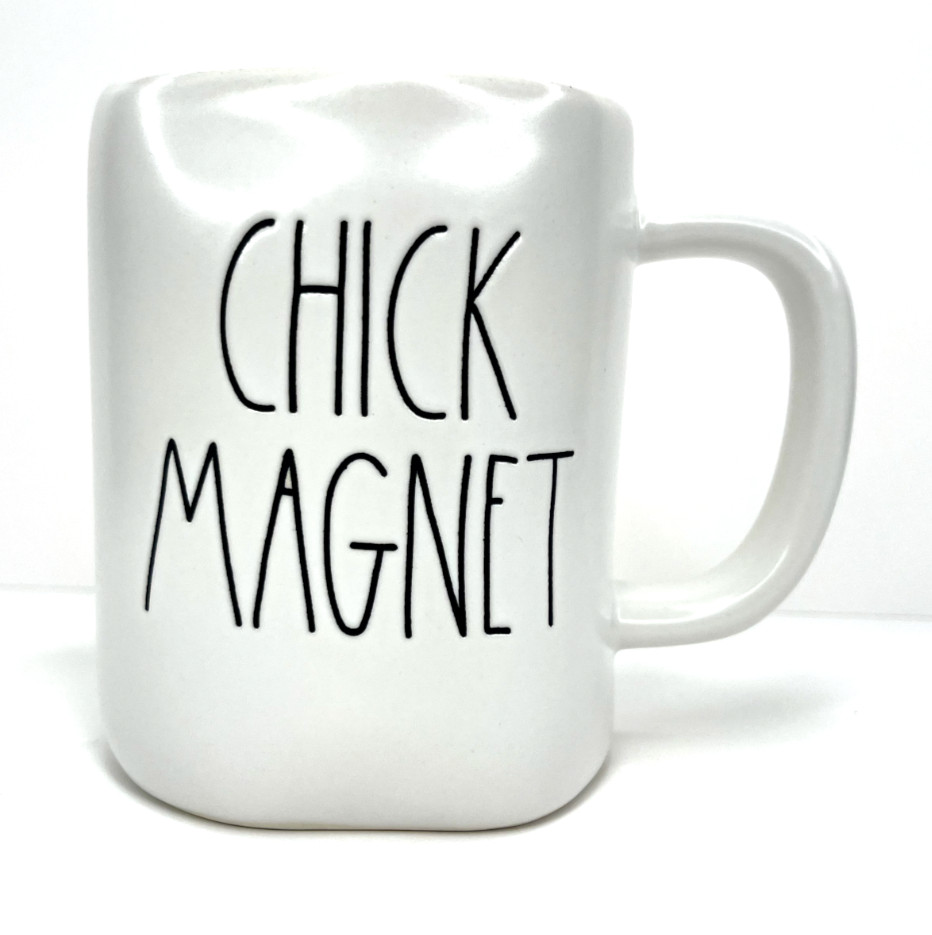 Rae Dunn Artisan Collection by Magenta Coffee Mug Chick Magnet Pink Inside