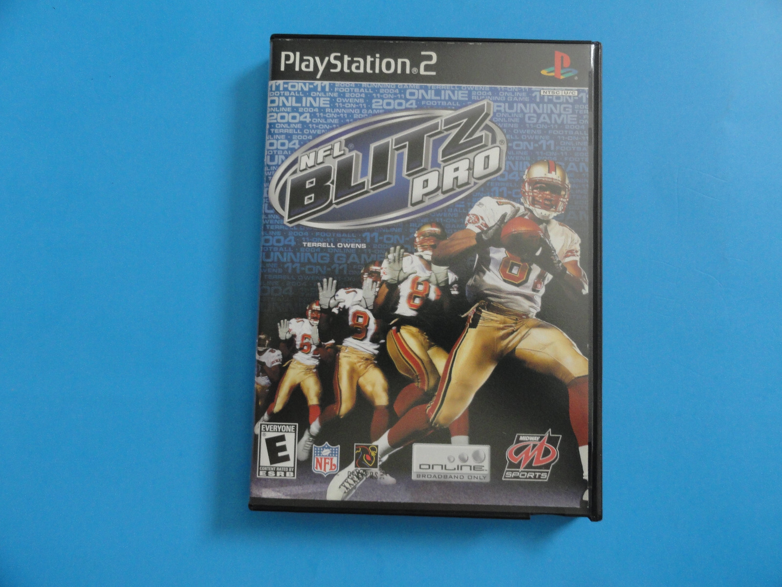 PS2 NFL BLITZ PRO  - ORIGINAL COVER ART IN BLOCKBUSTER VIDEO CASE - NO GAME