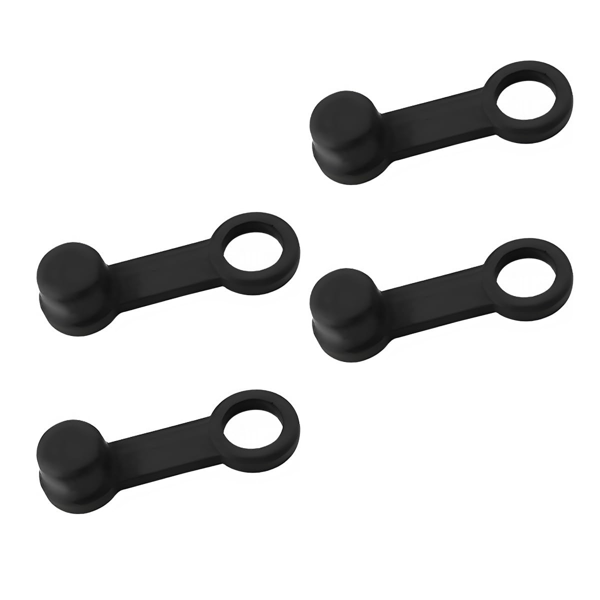 Gasedin 4 PCS Brake Bleed Nipple Cap, 8mm Bleeder Screws 4 PCS, Black 