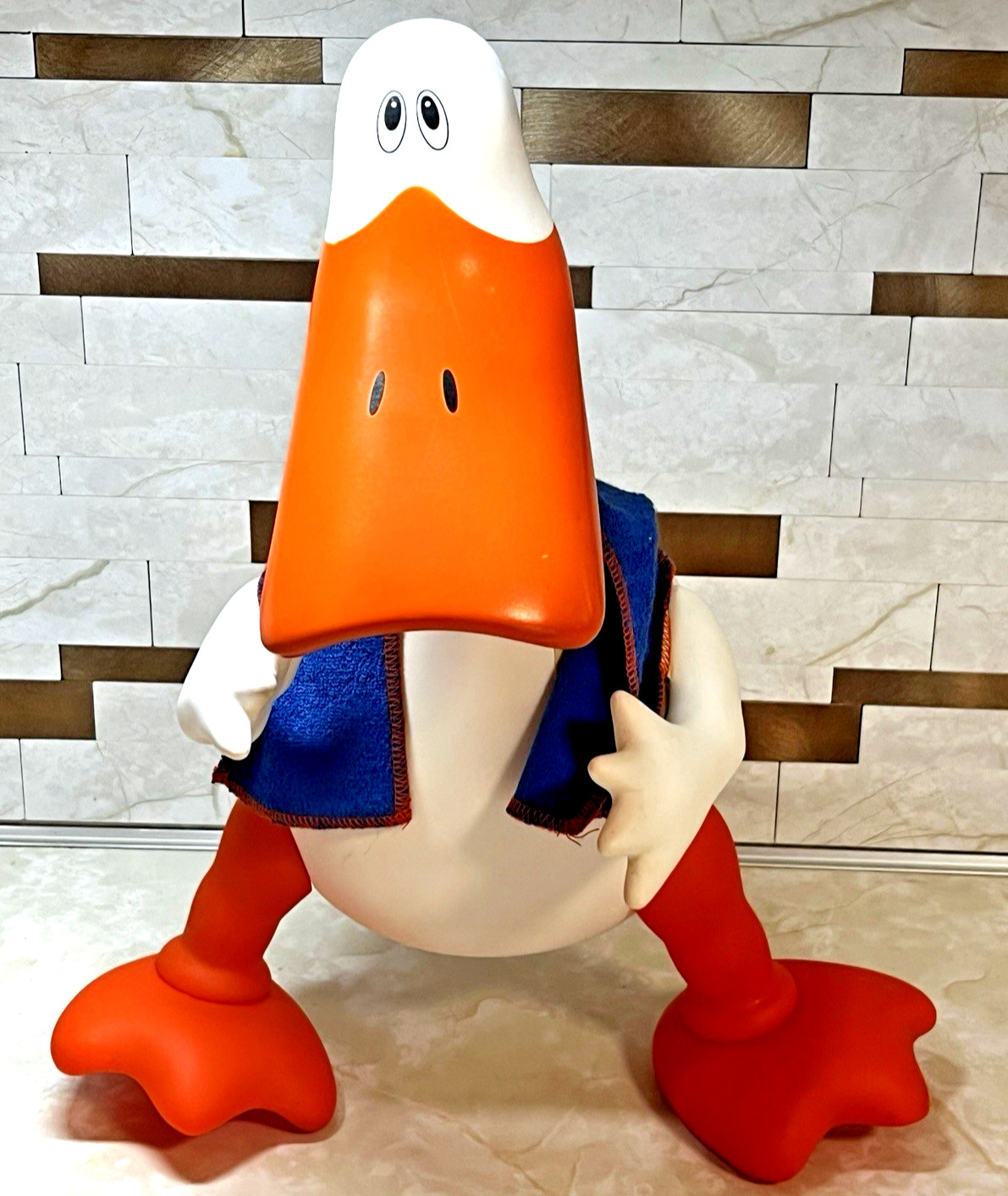 Vtg '91 Murduck The Original Scrubba Ducky w/Towel Bath Toy Video Tech Co. 12"