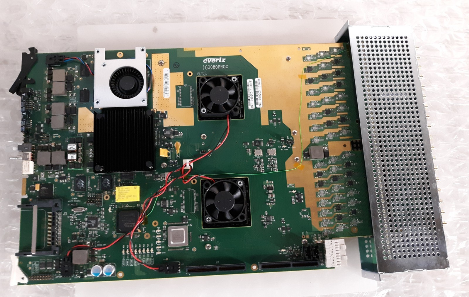 Evertz 3046FSE-HD-LITE Synchronizer BA3080PROC-FSE18-REV1 w/ 18-Ch Synchronizer