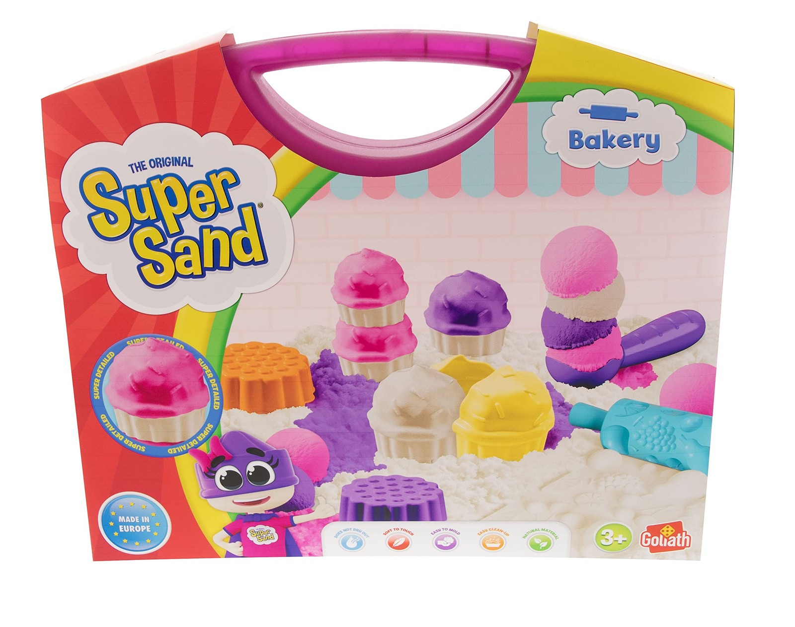 SUPER SAND Goliath Bakery Case - Cooking Game - Magic Sand Soft to The Touch - D