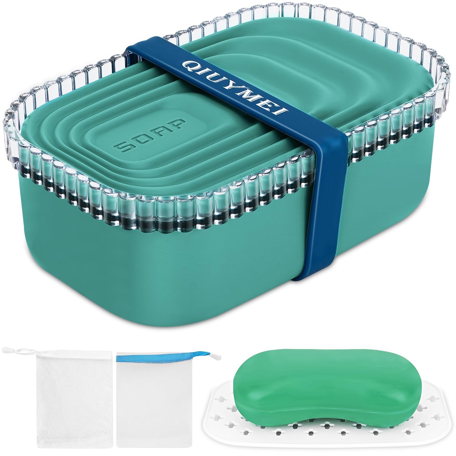 Soap Holder, Travel Container With Lid, Strong Sealing Leak Proof Portable Di...