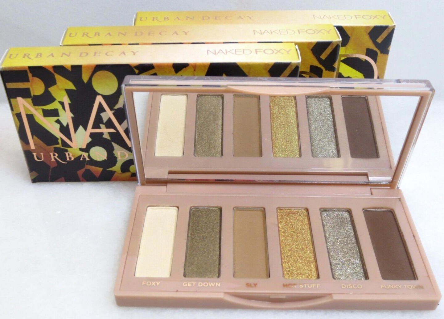 URBAN DECAY NAKED EYESHADOW PALETTE FOXY - 6 SHADES x 0.02 OZ LOT OF 3