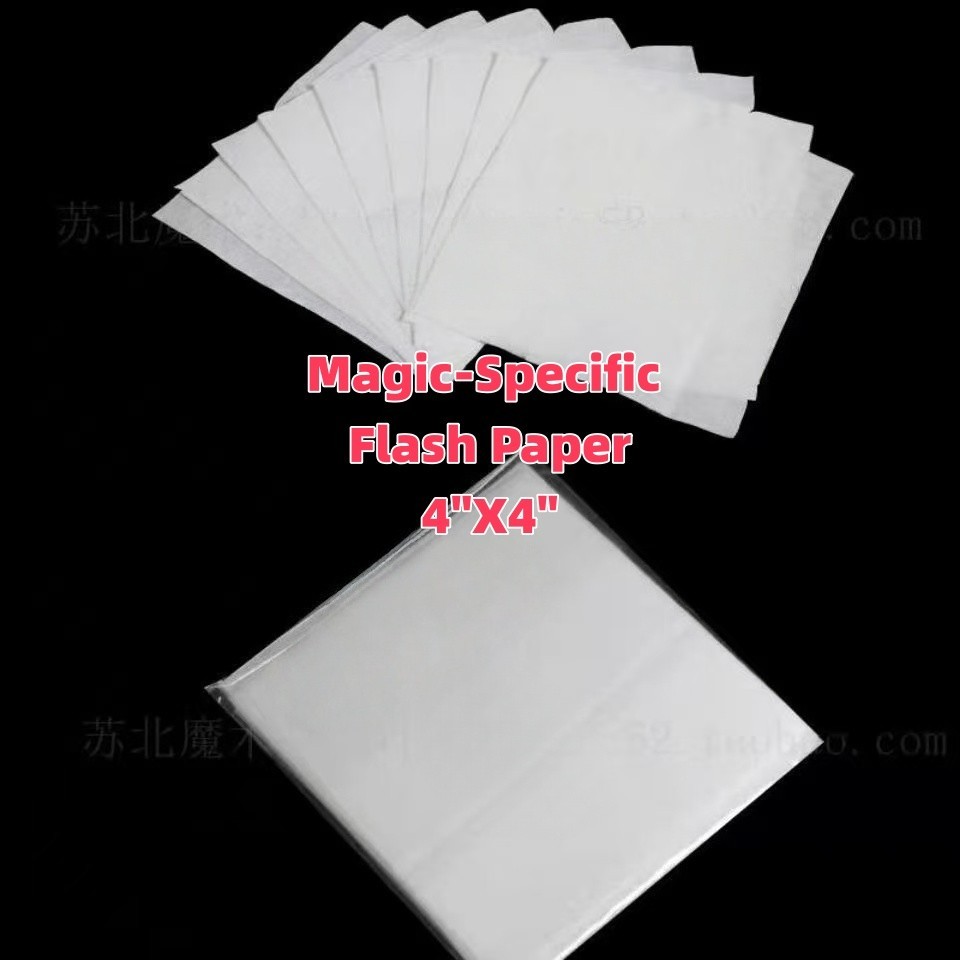 Magic-Specific Flash Paper,4“X4",Magic Performances Prop,30/50/100pcs