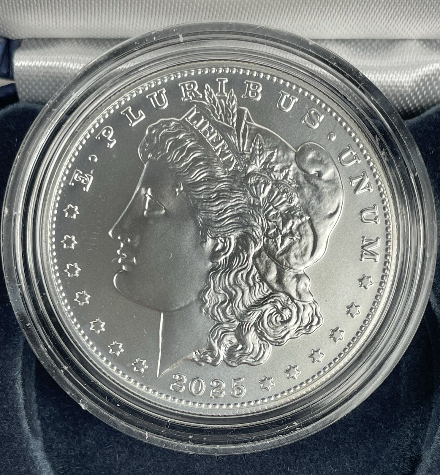 2025 P Morgan Silver Dollar .999 Silver Original Box COA