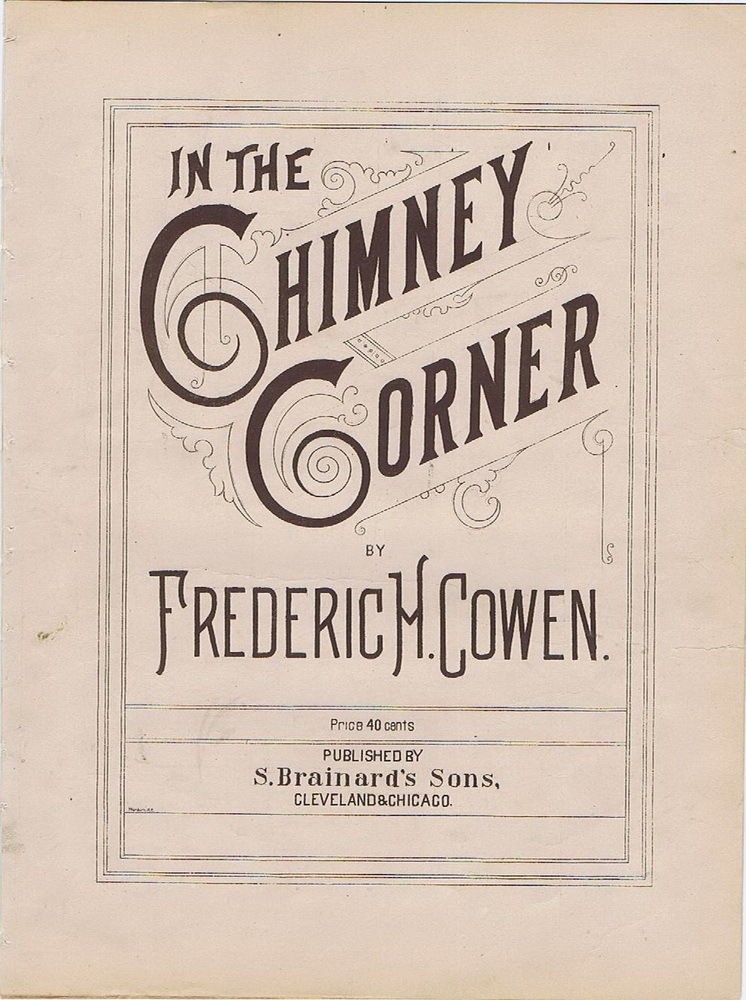 In The Chimney Corner, antique sheet music, 1880's