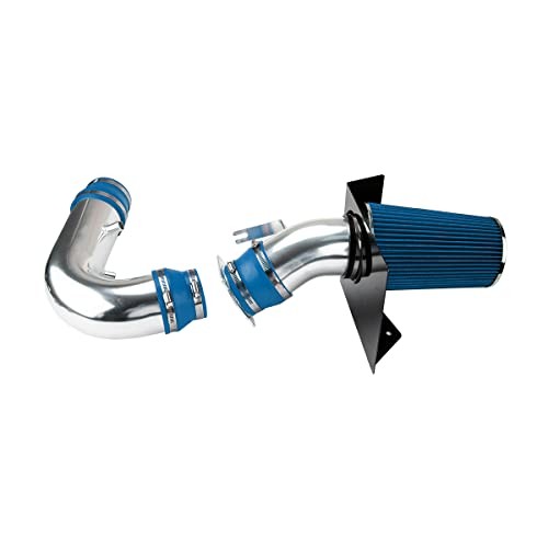 Air Intake Kit, 4" Cold Air Intake System Kits w/Filter Aluminum Blue