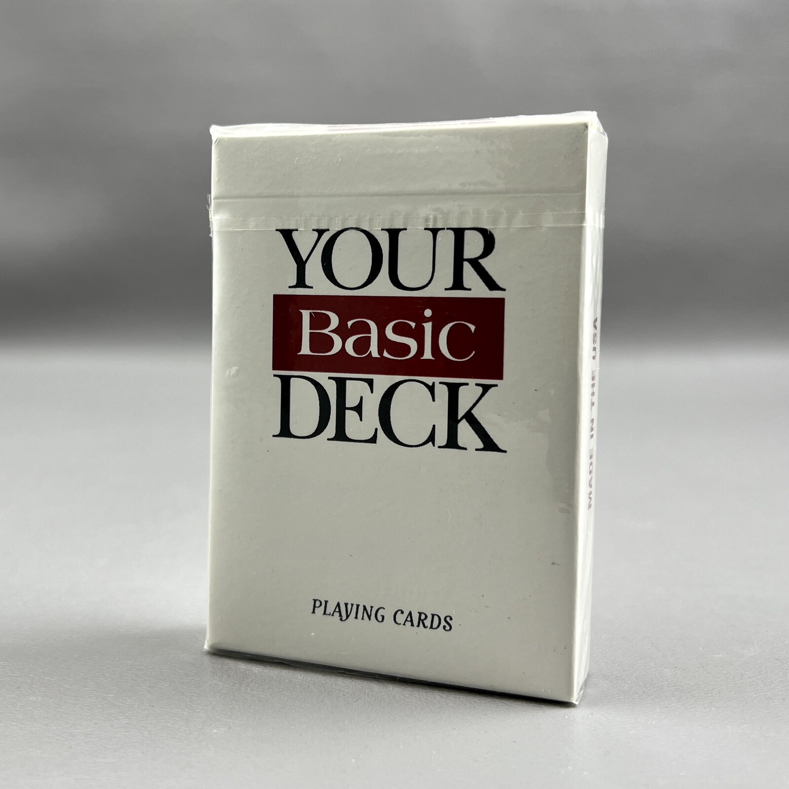 Your Basic Deck Poker Size Playing Cards USA New Sealed Advertising