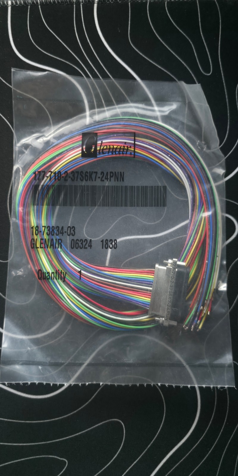 MWDM Micro-D Shielded Cable Assembly (177-710-2-37S6K7-24PNN)