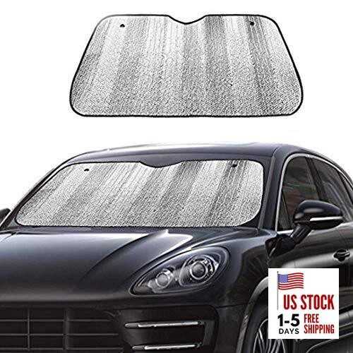  Car Windshield Sunshade UV Ray Reflector Auto Window Sun Shade Visor Silver