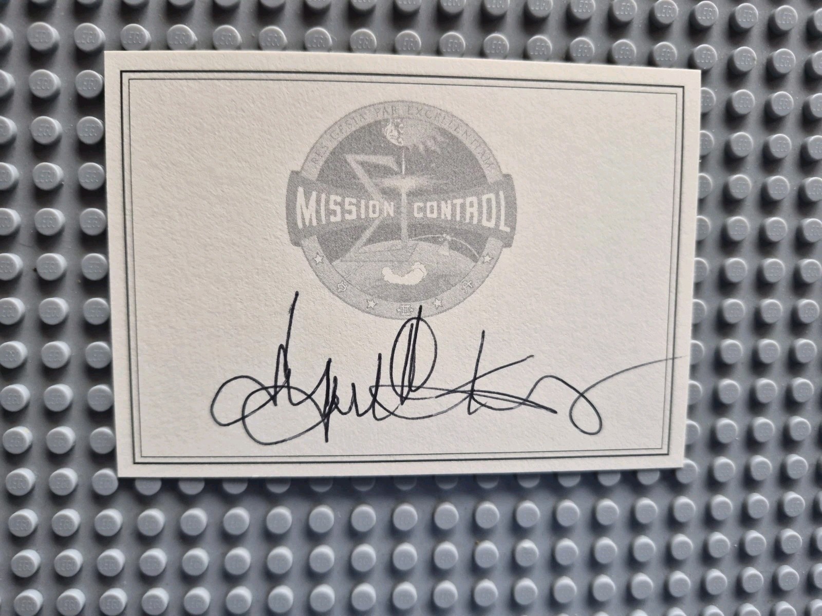 Gene Kranz Mission Control. Apollo 13 Hand signed bookplate 3.0 x 4.0 inch 