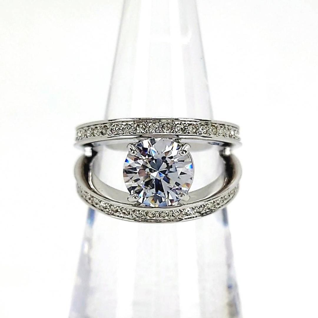 ◎Excellent Condition◎Swarovski Pavé Ring, Large, Size 52, Approx. Size 11