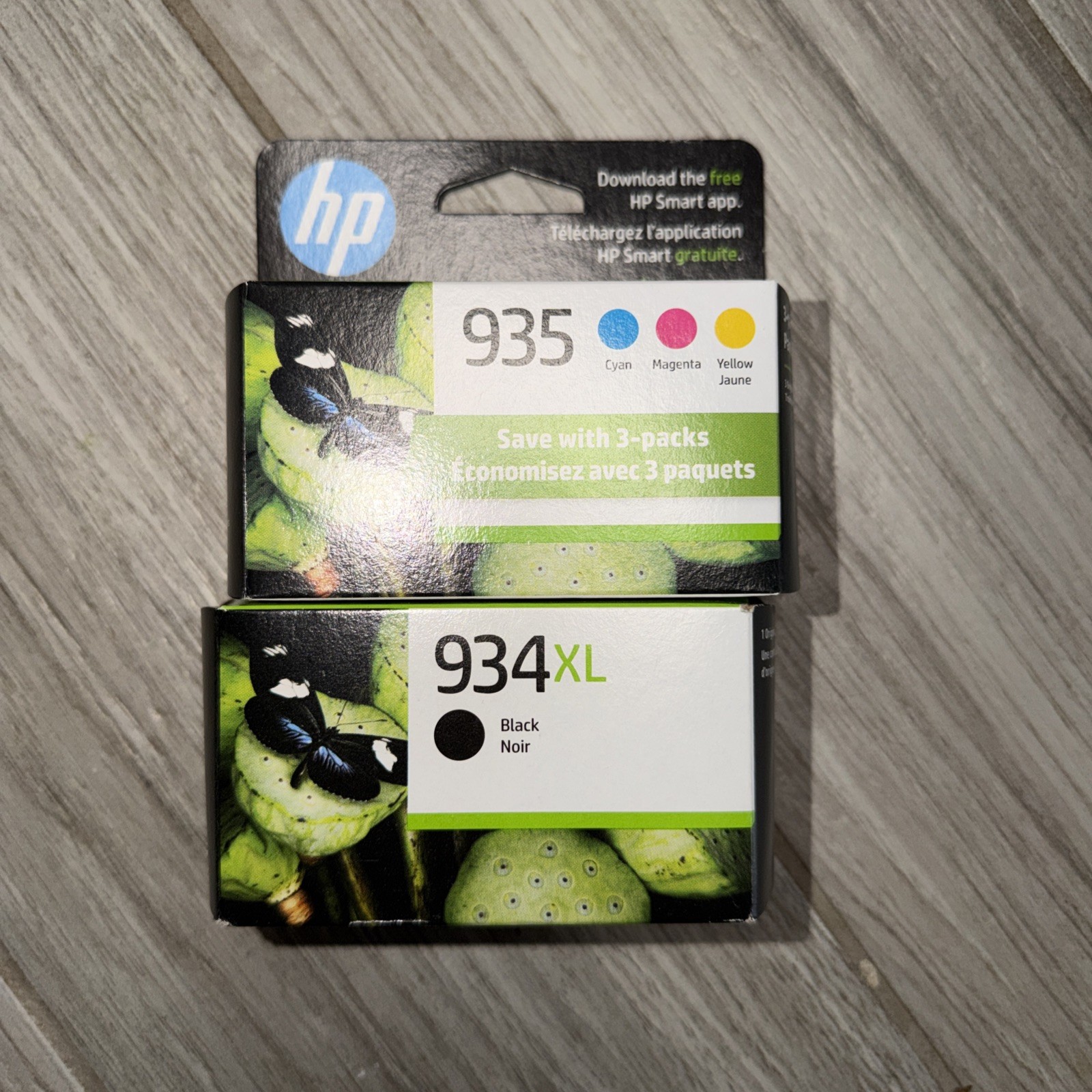 HP 934XL 935 Ink Cartridge Black Cyan Magenta Yellow 4 Pack New