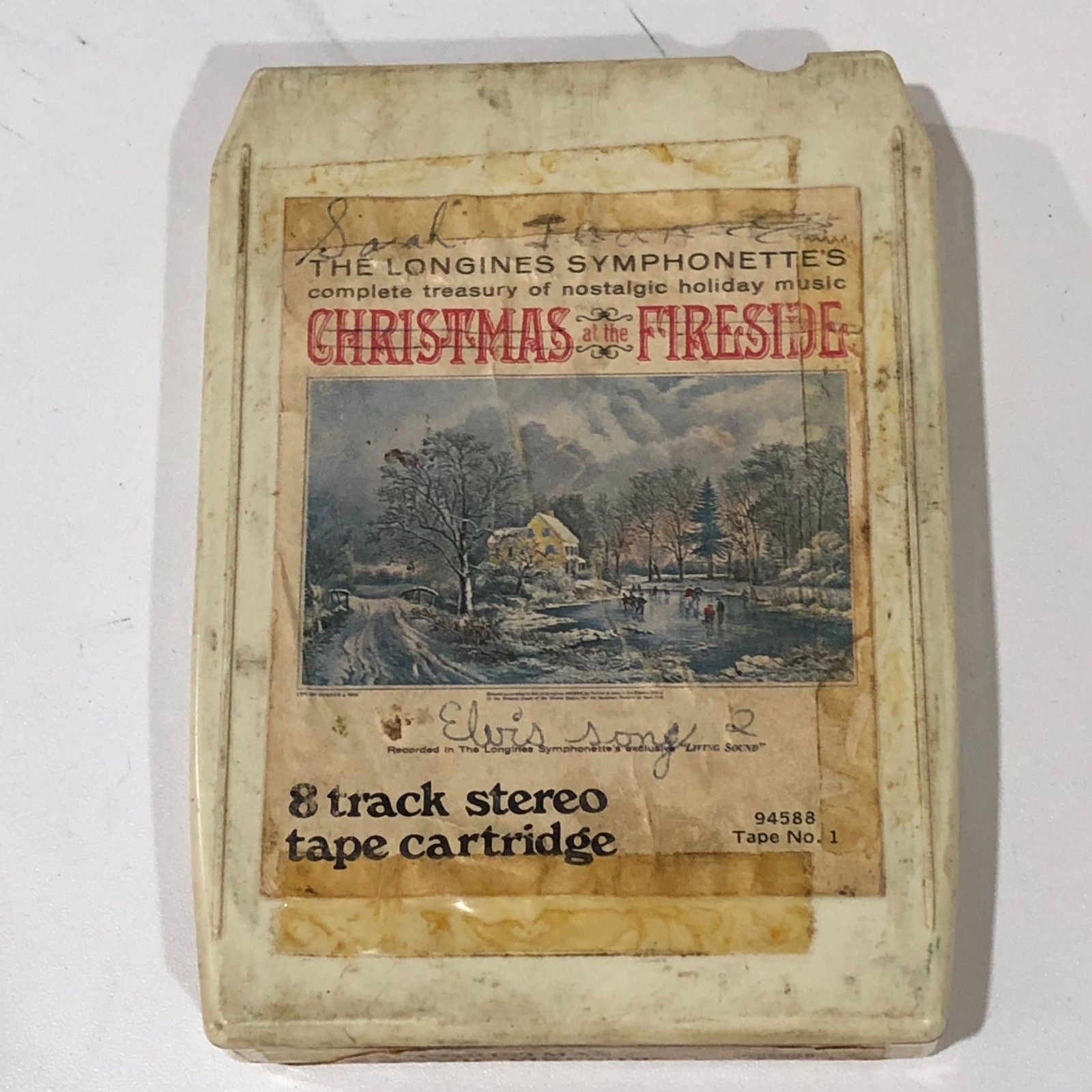 Longines Symphonette Christmas at the Fireside 8 Track Tape Cartridge Vintage