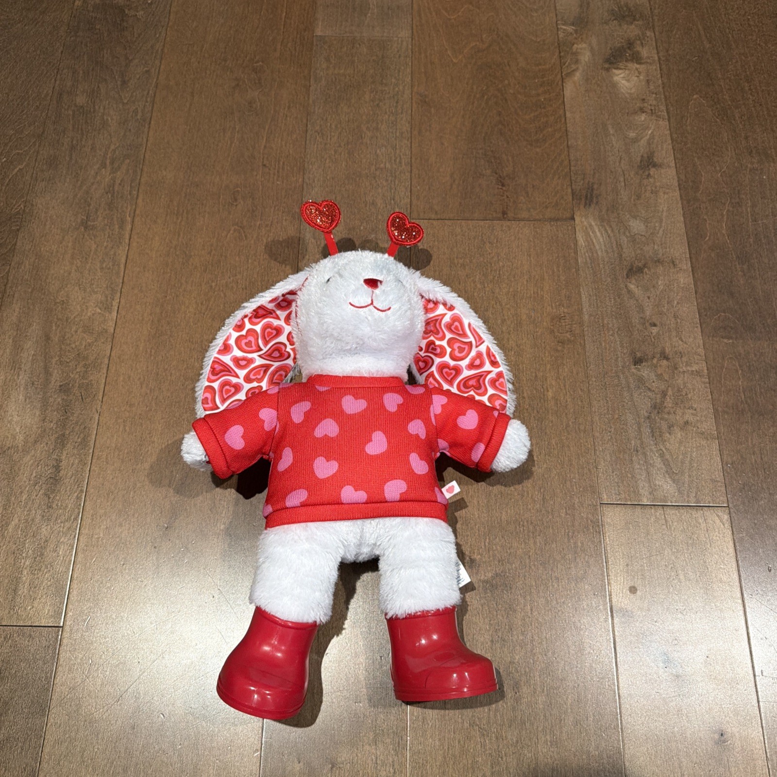 Build‑A‑Bear Pawlette Groovy Hearts Valentine’s Day Plush Bunny Rabbit