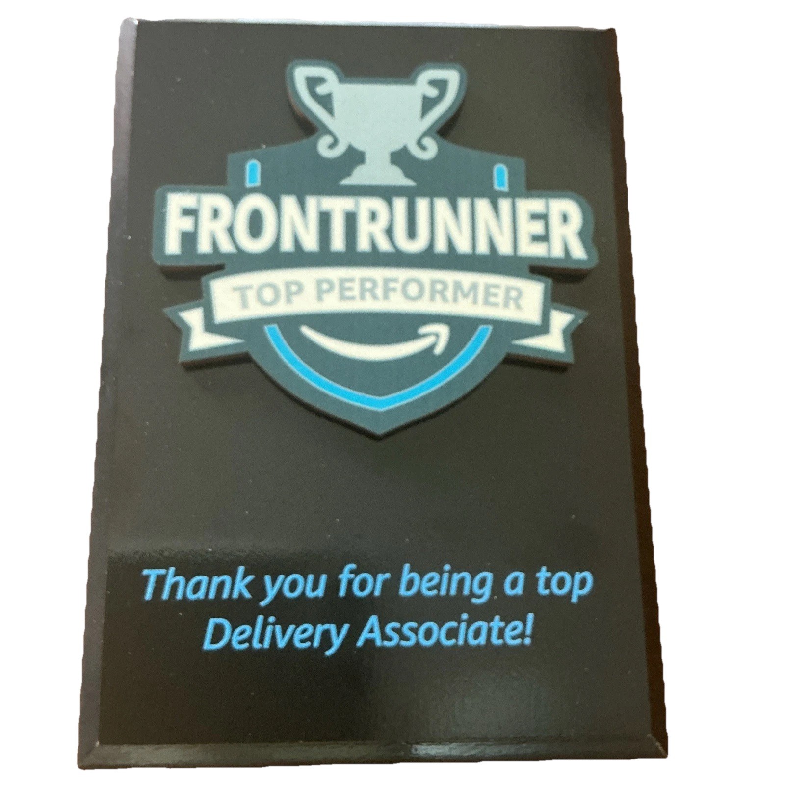 Amazon Plaque FRONTRUNNER Top Performer Delivery Driver Recognition Program