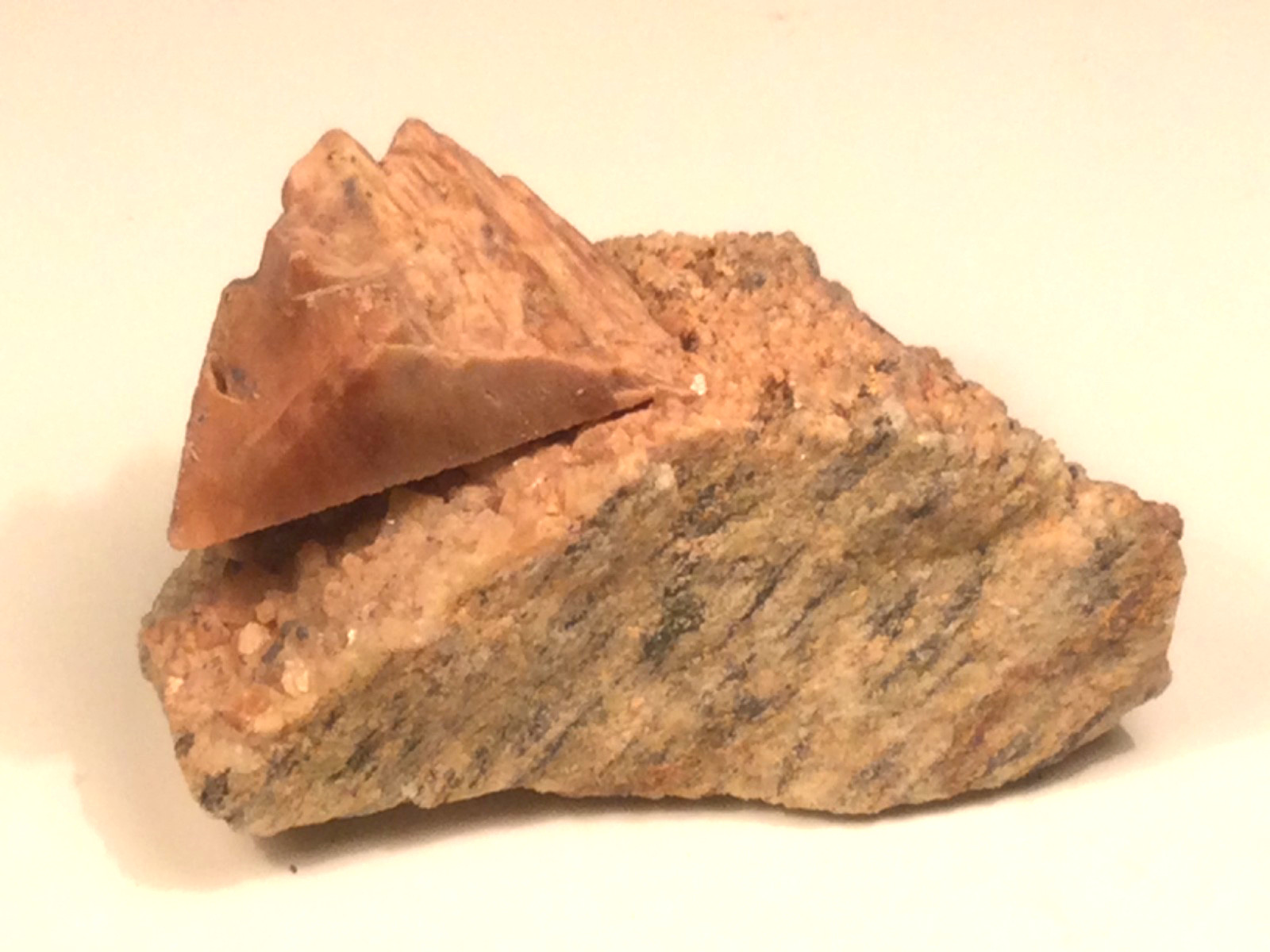 Bone Quartz Crystal on Matrix Specimen.60x36x36mm.79grams.Pakistan