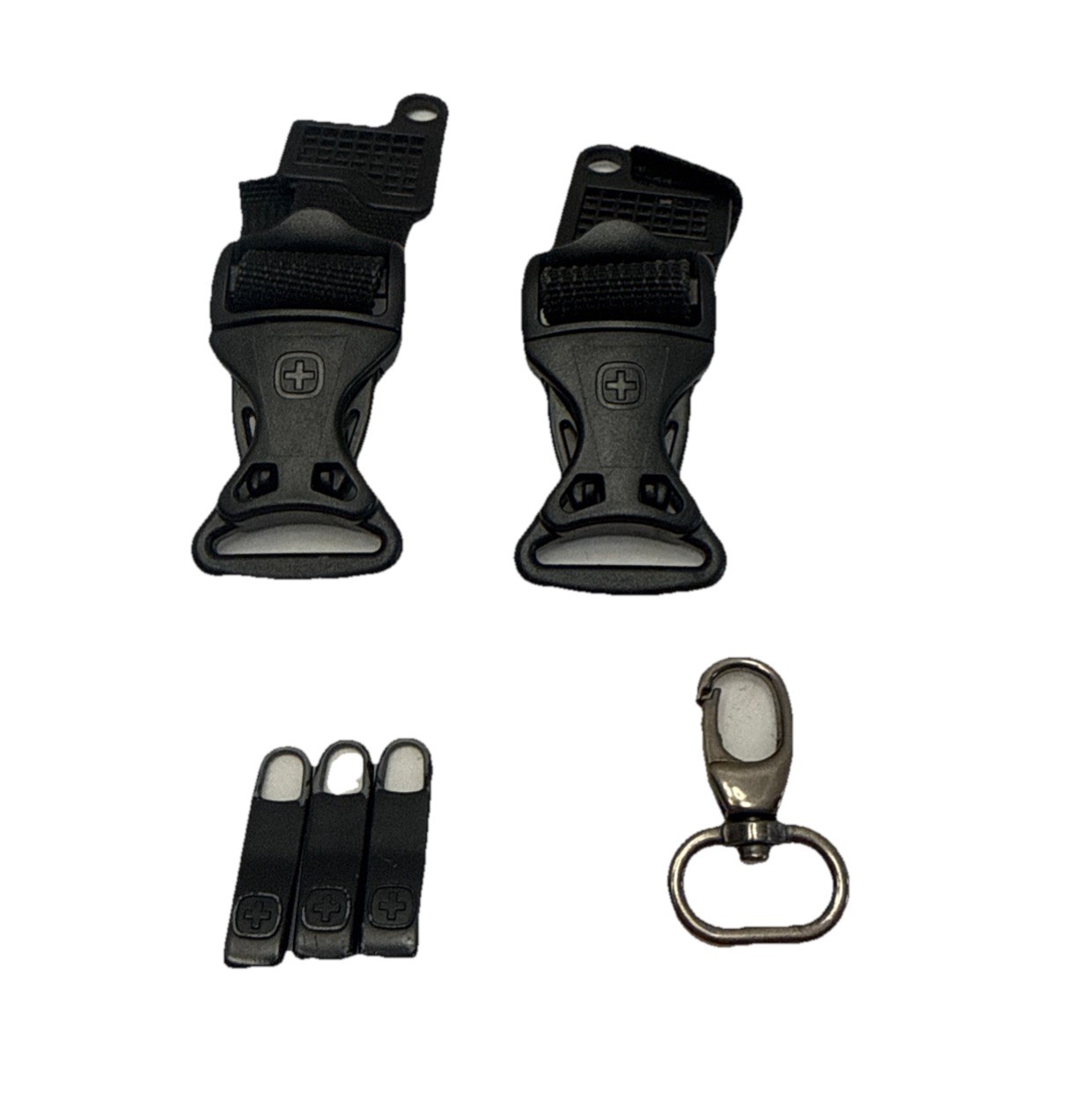 Swissgear Suitcase Luggage Zipper Pulls Set Of 4 & Accessories Pre-owned