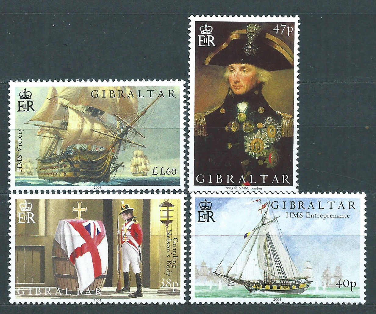 Gibraltar Post 2005 Yvert 1119/22 ** MNH Ships