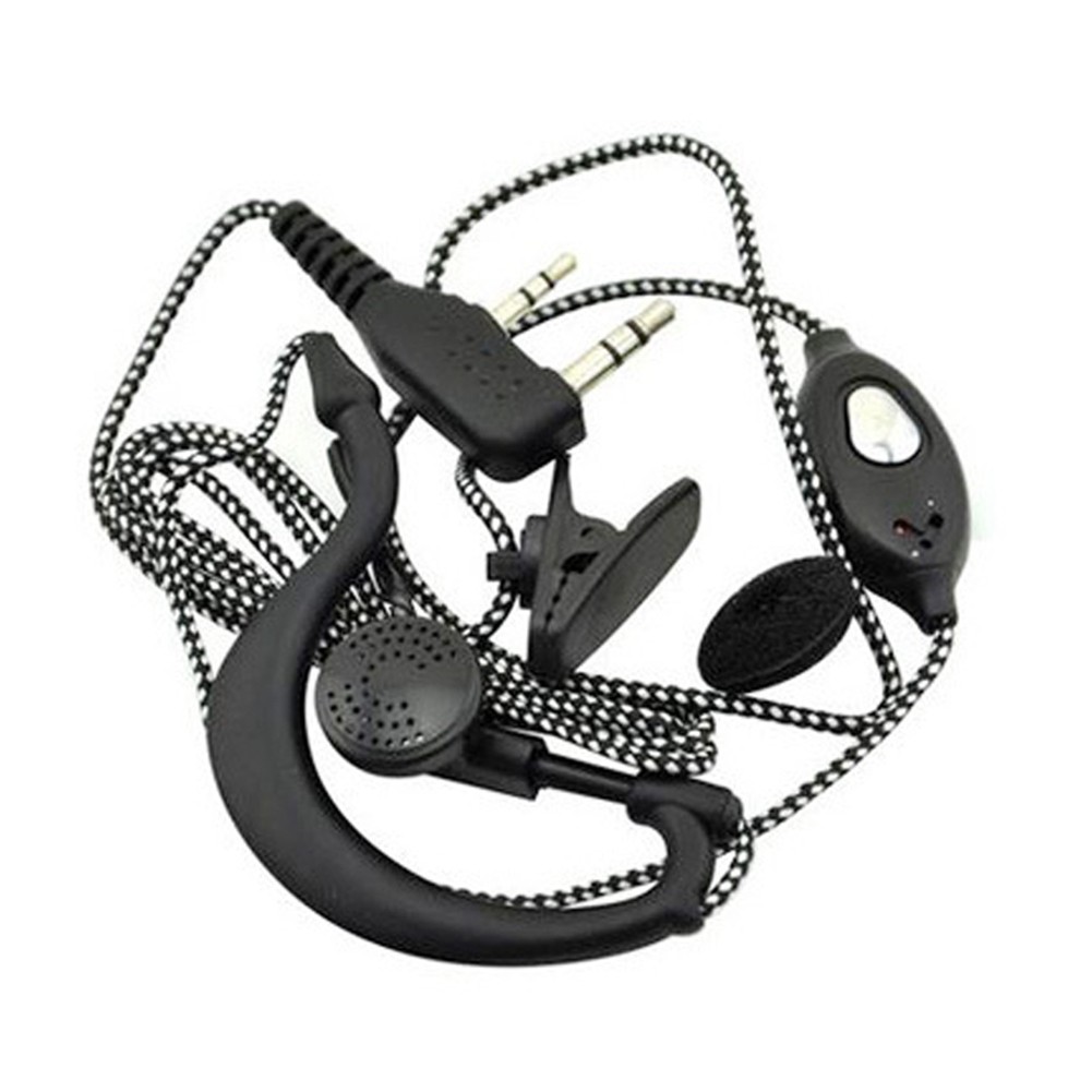 2PIN Earpiece Headset Mic for Radio Security Walkie Talkie High Quality Ear2765