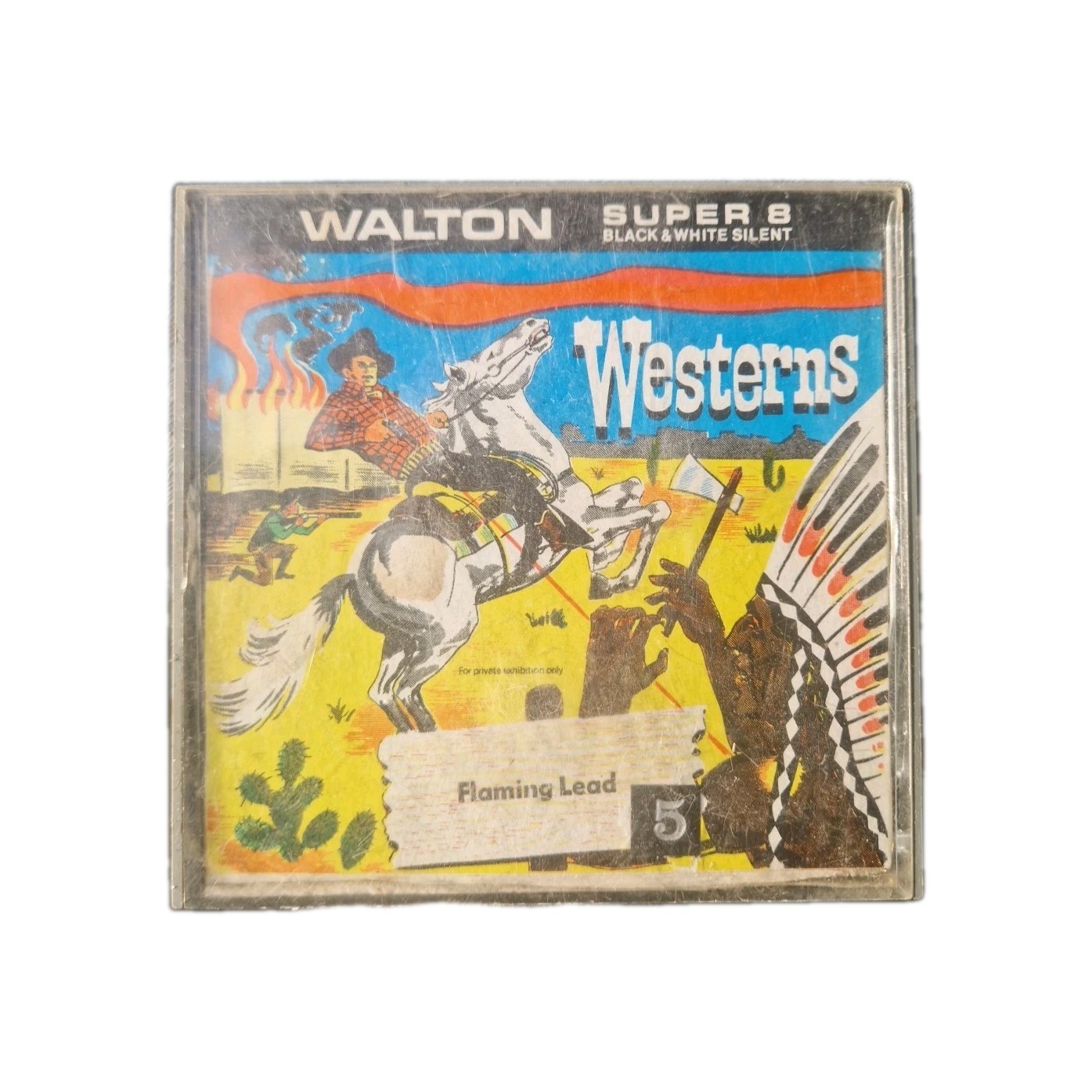 FLAMING LEAD 1939 SUPER 8 B/W SOUND  8MM CINE FILM KEN MAYNARD - Western