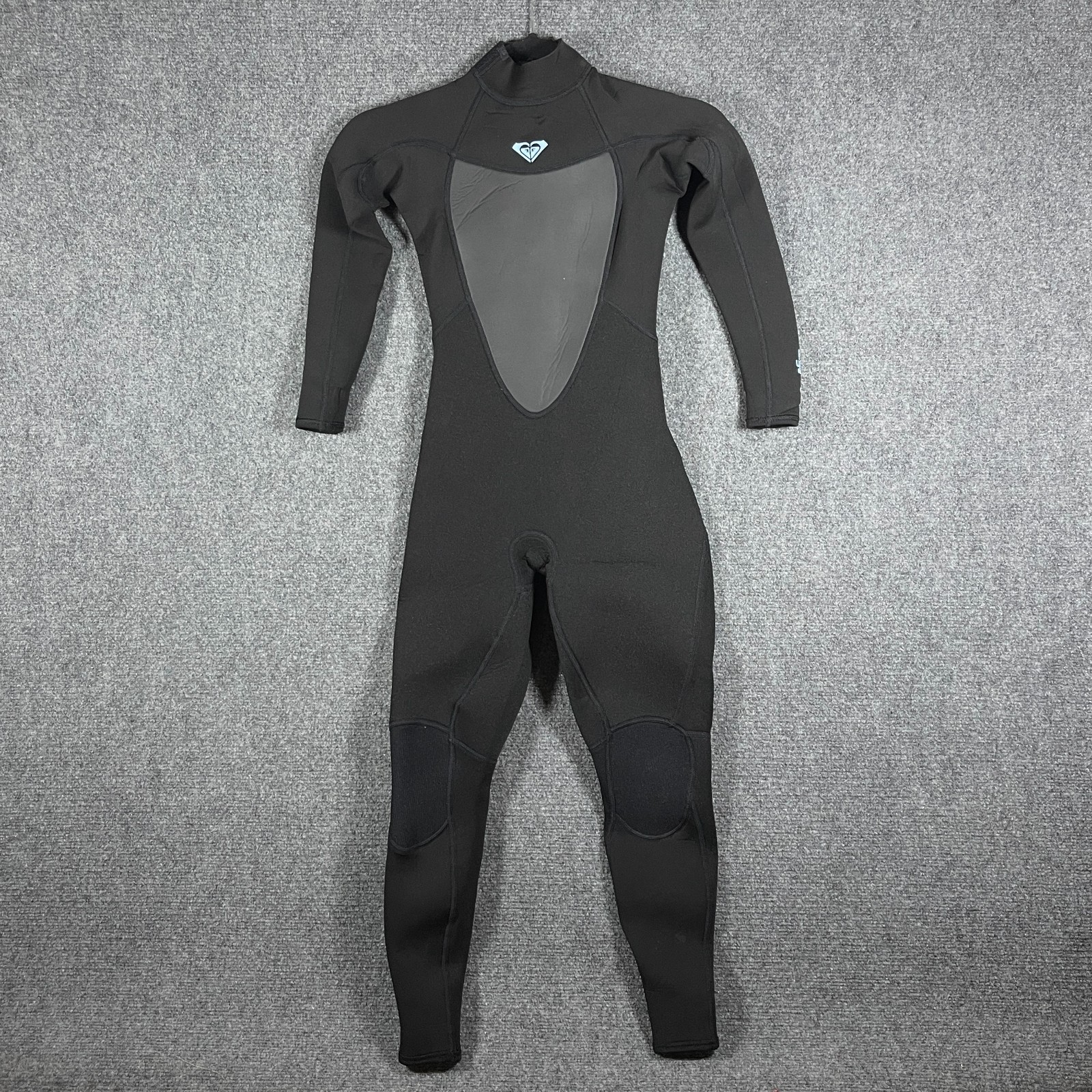 Roxy 3/2mm Prologue Back Zip Wetsuit Black Gray Youth Girls Size 10
