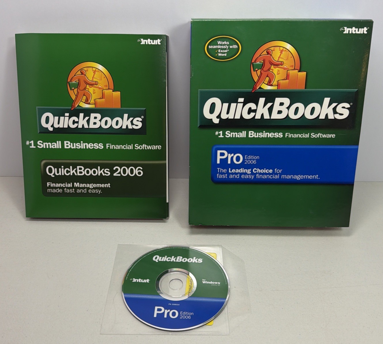 Intuit QuickBooks Pro Edition 2006 Small Business Financial Software With Code