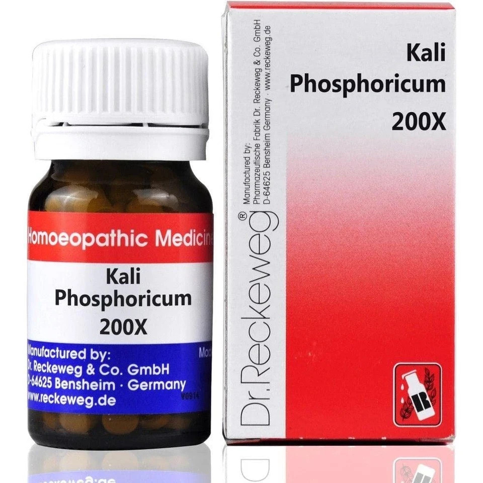 Dr Reckeweg Kali Phos 200X Homeopathic Tablets 20g Pack of 5  Expairy -4/2027.