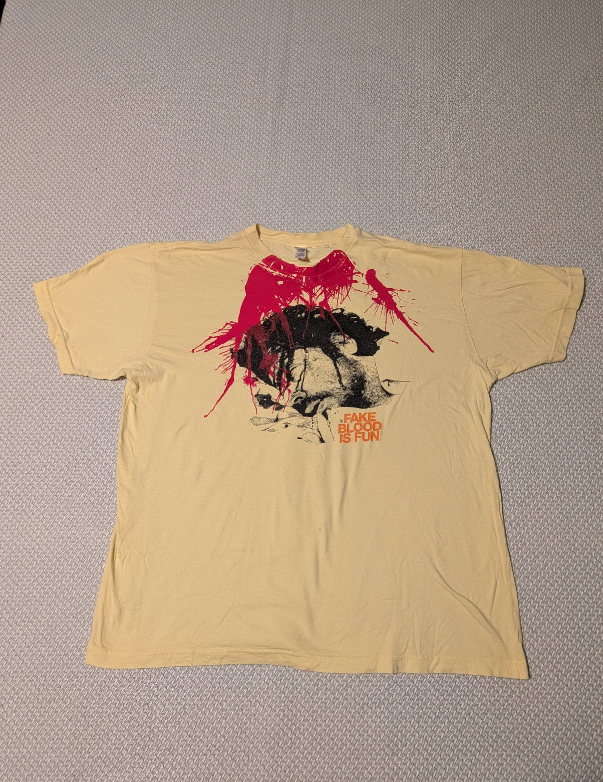 The Flaming Lips 2004 XL T-shirt Fake Blood is Fun Tee Shirt Test Print RARE