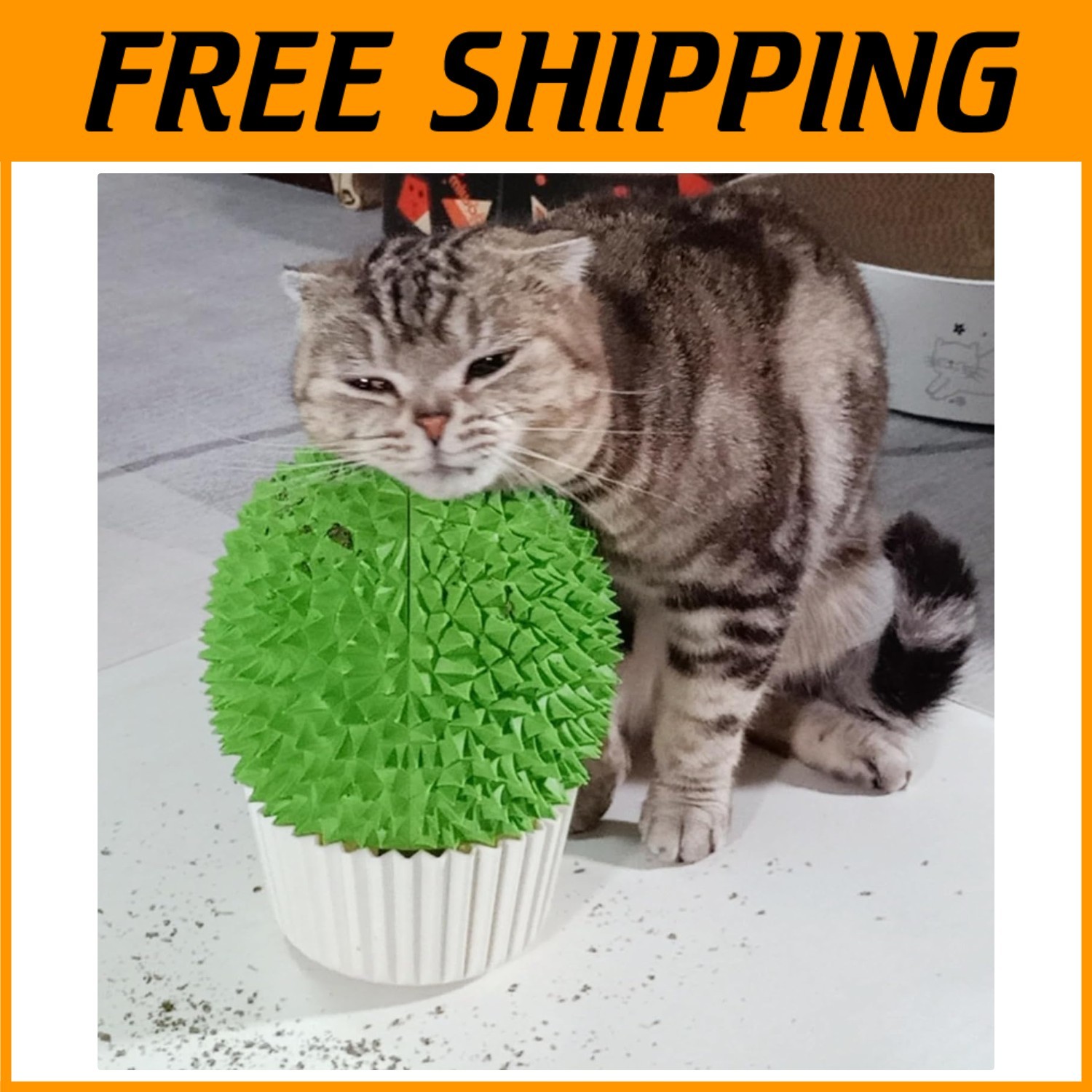 Cat Face Scratcher Massage Comb for Indoor Cats