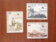 POLYNESIA NUM 379-381 ** MNH World Maohi YEAR 1991