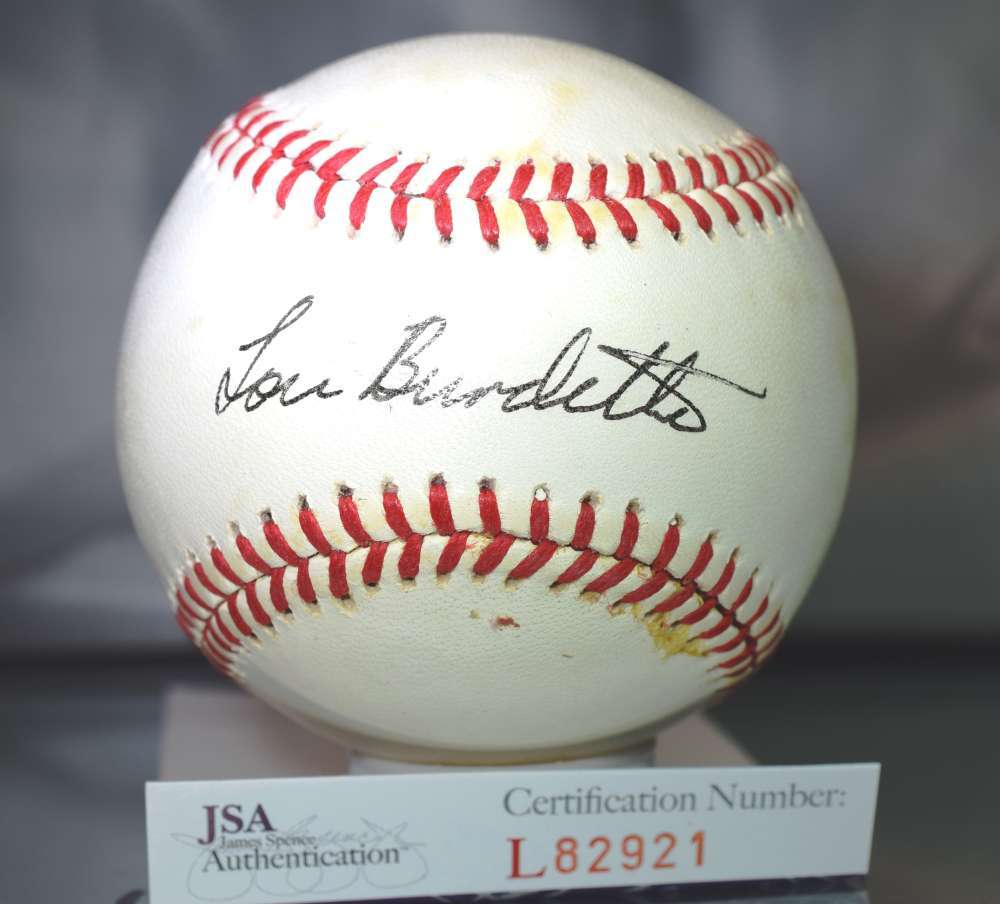Lou Burdette Signed Jsa National League Baseball  Authenticated Autograph