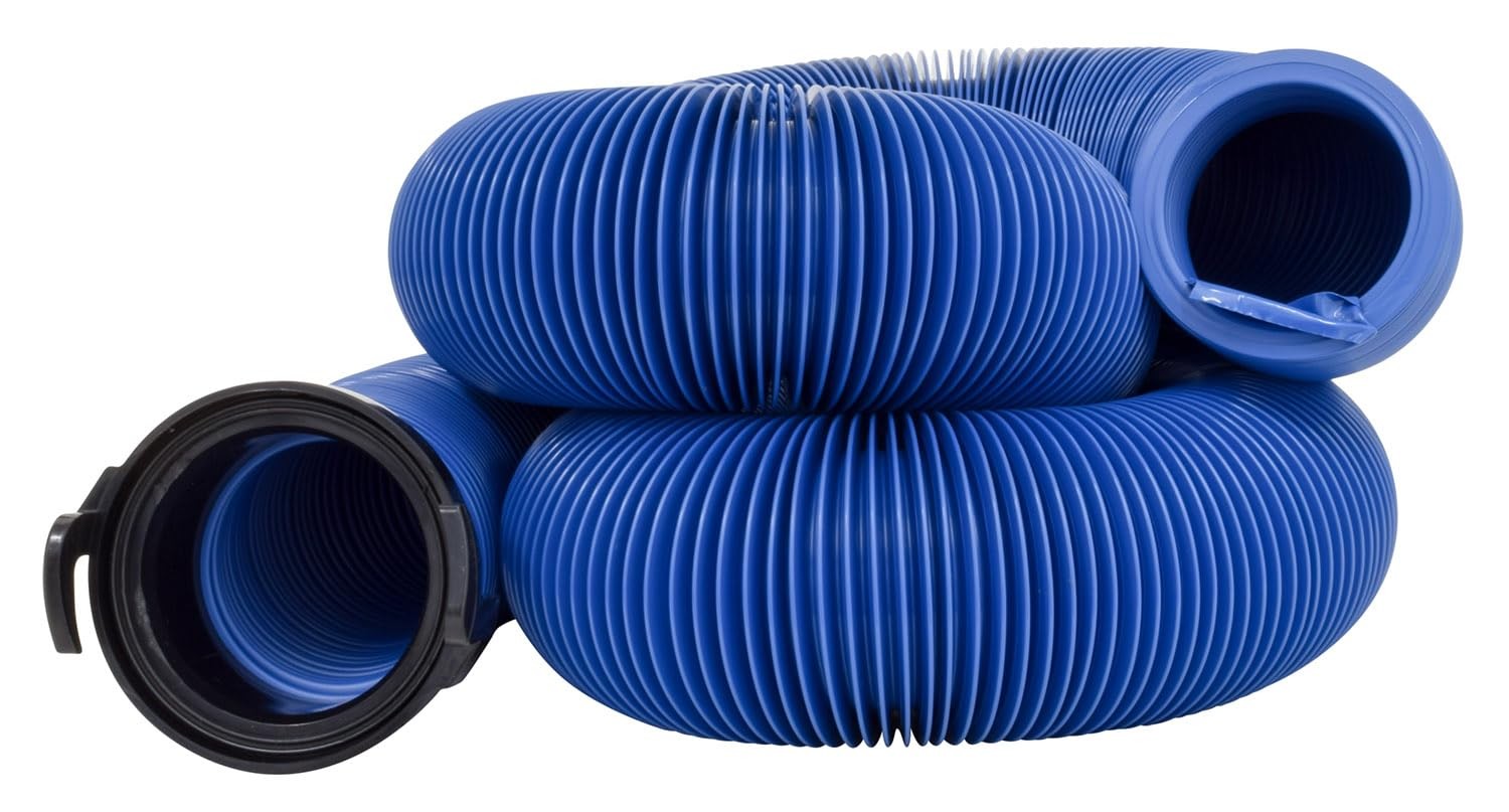 Valterra D04-0121 20' Blue Standard Bulk Quick Drain with 20 Foot, 