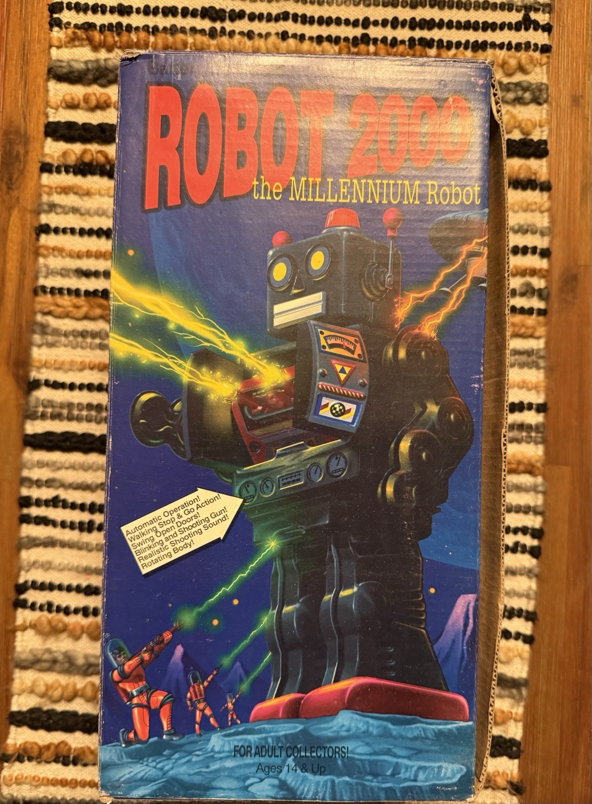 Schylling Robot 2000 The Millennium Robot Tin Toy Blue 1997 (not Working)