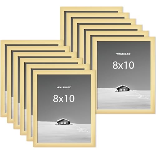8x10 Picture Frame, Display 8x10 Photo Frames - High Definition 8x10, 12P Gold