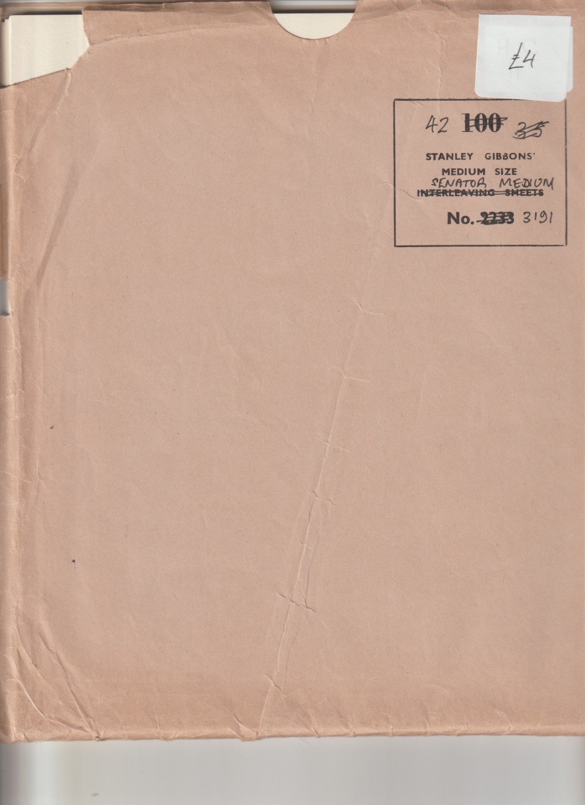 Stanley Gibbons Senator Medium  album leaves, quantity 42 as-new.