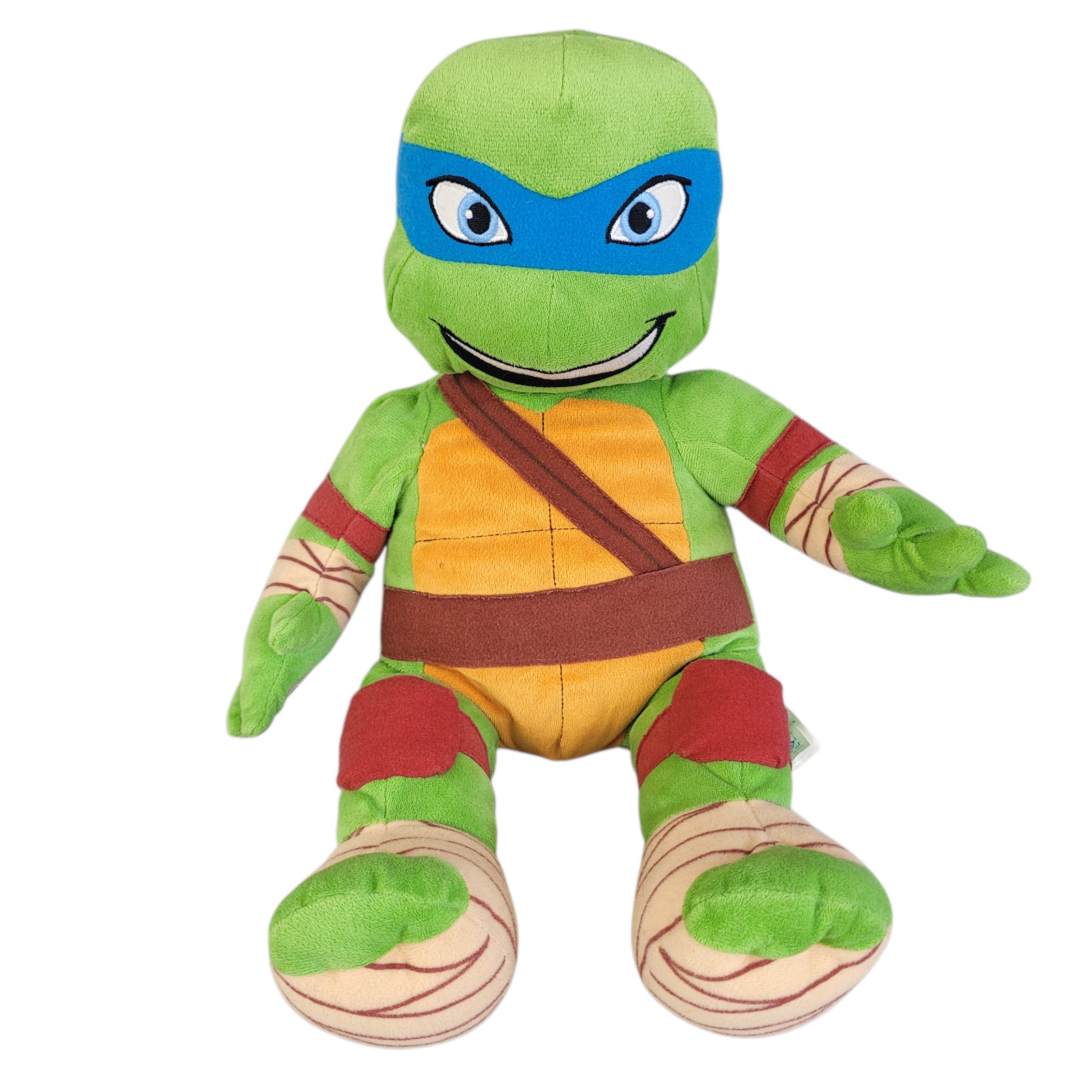Build a Bear Teenage Mutant Ninja Turtle Leonardo 18" Plush Nickelodeon No Shell