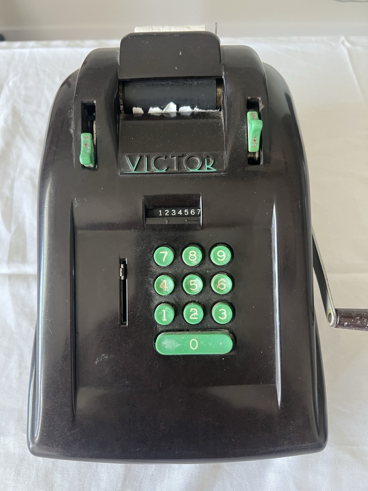 Vintage Brown Victor Adding Machine Bakelite