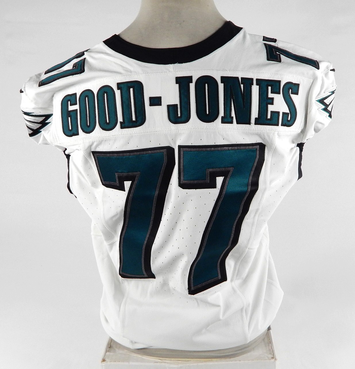 2023 Philadelphia Eagles Julian Good-Jones #77 Game Used White Jersey 46 DP71260