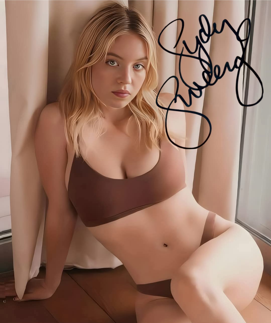  Sydney Sweeney  Autographed Reprint Signed 8x10 Photo FAST FREE SHIPPING!